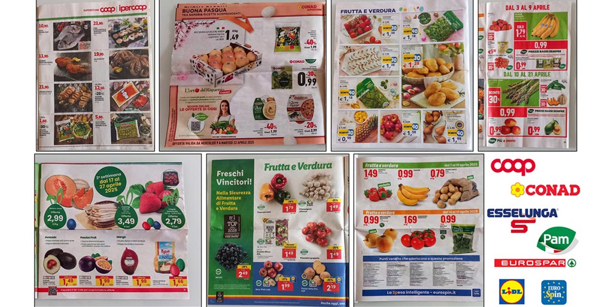 Promozioni di Pasqua: volantini blindati con poche referenze di ortofrutta